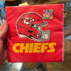 Kansas City Chiefs Paper Napkins Pack of 16 Large Napkins Licensed